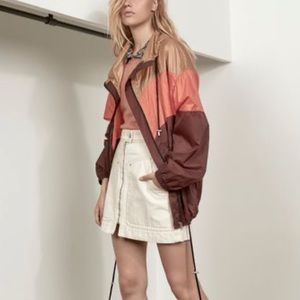 Isabel Marant High Waisted Ivory Denim Skirt